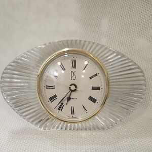 Crystal and Gold Accent Wall Clock